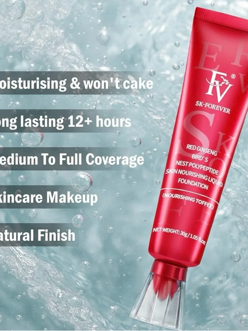 FV SK-FOREVER Red Ginseng Birds Nest Polypeptide Foundation In Natural Beige
